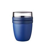 Ellipse yemek kabı – müsli kabı, yoğurt bardağı, bardağı – derin dondurucu, mikrodalga fırın bulaşık makinesi için uygundur – 500 ml – canlı mavi