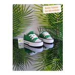 elma bebe Unisex Kız Erkek Bebe Çocuk Kısa Bağcıklı Hafif Geniş Kalıp Kanvas Keten Sneaker Spor Ayakkabı