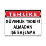 Elma Shop Iş Güvenliği Uyarı Levhası 25X35 KOD:414 - Tek Ebat - 1 Adet