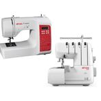 Elmas 328 Ev Tipi 4 İplik Overlok Makinesi ve Elmas TR220 Elektronik Dikiş Makinesi