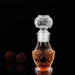 Elmas 50 ml Viski Cam Likör Şişeleri Alkol Şarap Fransız Oyma Parfüm Bal Kavanoz Mini Konteyner Depolama Düğün El Yapımı Hediye (Yurt Dışından) - 0,12 L - Renkli