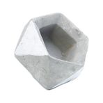 Elmas Beton Saksı 01 Gri - - - --