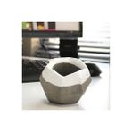 Elmas Beton Saksı 03 Gri - - - --
