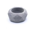 Elmas Beton Saksı 05 Gri - - - --