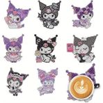 Elmas Boyama Bardak Altlığı Seti Yetişkinler Çocuklar Için Eğlenceli Elmas Boyama Sanatı - BGA1003 TEL STANT 8 PCS