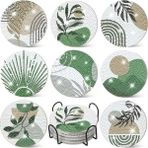 Elmas Boyama Bardak Altlığı Seti Yetişkinler Çocuklar Için Eğlenceli Elmas Boyama Sanatı - BGAZ33 TEL STANT 8 PCS