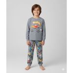 Elmas Kids Erkek Çocuk Pijama Takımı Atv Baskı Desenli ELM-3080 - Gri - 10 - 11 Yaş
