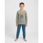 Elmas Kids Erkek Çocuk Pijama Takımı Dinazor Desenli ELM-3101 - Antrasit - 7 - 8 Yaş