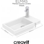 Elmas Lavabo 45 cm Beyaz