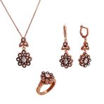 Elmas montür gümüş mini set