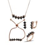 Elmas Montür Gümüş Set İnlove Gümüş Set Takım