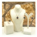 Elmas Montür Rosegold Model Gümüş Set Takım