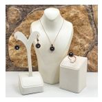 Elmas Montür Rosegold Modeli Gümüş Set Takım