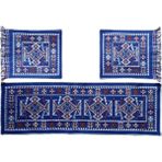 Elmas Oto Koltuk Kilim Seti Mavi Renk - Ön ve Arka Koltuk 3 Parça Takım