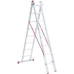 Elmas Serisi - 2 Parça x 2,5 Metre = 5 Metre A Tipi Alüminyum Merdiven - Yerli Üretim