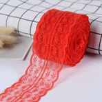 Elmas Süs Kırmızı Dantel Kurdele (6CM-10M)