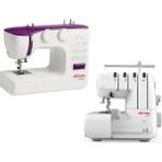 Elmas Tr360 (Mor) Dikiş Makinesi Ve 328 Ev Tipi 4 İplik Overlok Makinesi