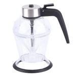 Elmas Yağı Dispenser, Standlı Cam Bal Kavanozu, Damla Şurup Akçaağaç Yok Mutfak Için Mutfak İçin 200ml Kapasite, Bal Şişesi Için 200ml Kapasite, Presle Kolay Dökme, Çokgen Taban