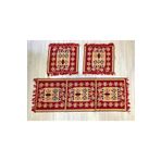 ELMASS Oto Koltuk Kilim Seti (KIRMIZI-BEJ)