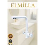 ELMİLLA 3 Yollu Arıtmalı Mutfak Bataryası Beyaz Lüx