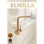 elmilla 3 YOLLU ARITMALI MUTFAK BATARYASI GOLD KARE LÜX