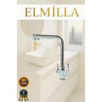 ELMİLLA 3 Yollu Arıtmalı Mutfak Bataryası Krom Lüx