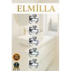 Elmilla Filtreli Ara Musluk Taharet Musluğu 5 Li Set