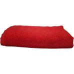 Elmira Textile 12LI Paket Boya Tutmayan Mikrofiber El Yüz Havlusu 50X90 Kırmızı Yumuşak Dokulu - Standart