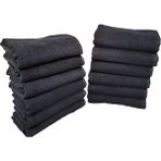 Elmira Textile 12'li Paket Boya Tutmayan Mikrofiber El Yüz Spor Kuaför Havlusu 50 x 90 cm. Beyaz