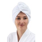 Elmira Textile Elmira Pamuklu Kadın Erkek Havlu Saç Kurutma Bonesi 2 Li Paket