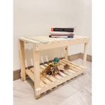 Elmobsan Doğal Ahşap Mutfak, Banyo, Hol, Antre, Mobilya, Çok Amaçlı Düzenleyici - Bej - 80 cm