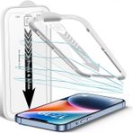 eloen iPhone 15 Pro Max ile Uyumlu Aparatlı ve Takılırken Camın Altında Toz Bırakmayan Darbelere Karşı Ekstra Güçlü Ekran Koruyucu Cam (iPhone 15 Pro Max)