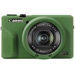 Elonbo Canon PowerShot G7 X Mark III Dijital Fotoğraf Makinesi Silikon Kılıf, G7 X Mark iii Kamera Yumuşak Kauçuk Koruyucu Kılıf, G7 X Mark 3 Çıkarılabilir Lens Kapaklı Yumuşak Cilt, Yeşil