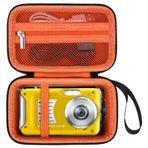 Elonbo YISENCE 4K Sualtı Kamerası için Taşıma Çantası, 11FT Otomatik Odaklama Su Geçirmez Kamera Seyahat Saklama Kapağı, Kompakt Su Geçirmez Dijital Fotoğraf Makinesi Tutucu Çanta, Örgü Cep Pil,