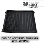 Elorcar Fiat Doblo Koltuklu Van 2010 ve Sonrası Bagaj Havuzu - Siyah