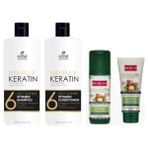 Elose Keratin Tuzsuz 1000 ml Saç Şampuanı + Bioblas 200 ml Sıvı Saç Kremi
