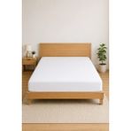 Elovias %100 Pamuklu Penye Lastikli Çarşaf 145 Gr Ağır Gramaj Kumaş | Tek - Çift Kişilik Bütün Ebatlar | Yumuşak ve Nefes Alabilir Fitted Çarşaf - Beyaz - 160 x 200