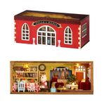 ELPHNUTSEY Mini 3D Ahşap Bebek Evi El İşi Modeli LED'li Kendin Yap Minyatür ve Mobilya Bebek Evi Seti, Sevgililer Günü Doğum Günü Hediyesi için Yaratıcı Oda Fikri (Bella'nın Oturma Odası)