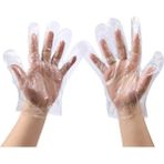 Elpo Tek Kullanımlık Poşet Eldiven (Şeffaf)100 Adet (1 Paket)) - LARGE