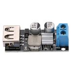 Elprico DC-DC dönüştürücü modülü, güç modülü düşürücü voltaj 12 V 24 V 6 V-32 V ila 5 V QC3.0 USB hızlı şarj