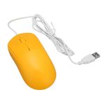Elprico Kablolu Fare, USB Sessiz Kablolu Optik Fare, 1200 DPI USB Bağlantı Noktası Ergonomik Tasarım, Tak Çalıştır, Dizüstü Bilgisayarlar Için Bilgisayar Faresi Masaüstü Bilgisayar (Sarı)