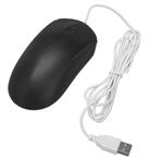 Elprico Kablolu Fare, USB Sessiz Kablolu Optik Fare, 1200 DPI USB Bağlantı Noktası Ergonomik Tasarım, Tak Çalıştır, Dizüstü Bilgisayarlar Için Bilgisayar Faresi Masaüstü Bilgisayar (Siyah)