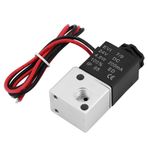 Elprico Pnömatik Solenoid Valfı, 3V1-06 DC 12V/24V 3 yönlü 2 pozisyon 1/8 "BSP Pnömatik solenoid valfi normalde kapalı pirinç malzeme (DC24V)