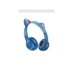 ELROND Lacivert Renk Vilya Kedi Kulağı Detaylı Uyumlu Bluetooth Kablosuz Kulaklık Çocuk Oyuncu Aux Kablo