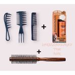 Elsa 2135 Profesyonel Şekillendirici Carbon Tarak 3 Lü Fön Fırçası Toz Wax