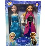 Elsa Karlar Ülkesi Frozen Elsa 2'li Elsa ve Anna Karakter Figür Set - 08 Kırmızı