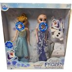 Elsa Karlar Ülkesi Sesli Frozen Elsa 2'li Şarkı Söyleyen Elsa ve Anna Karakter Figür Set - Renkli