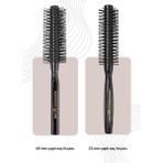 Elsa Professional Dark Serisi 2'li Erkek Saç Fırçası (DS01 - DS02) Set - Siyah