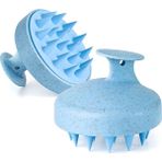 Elsa Professional Duş Tarağı Yumuşak Silikon Saç Yıkama&saç Derisi Masaj Tarağı - Mavi