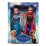 Elsa Ve Anna Asalı 3 Lü Büyük Boy 29cm Frozen Girls